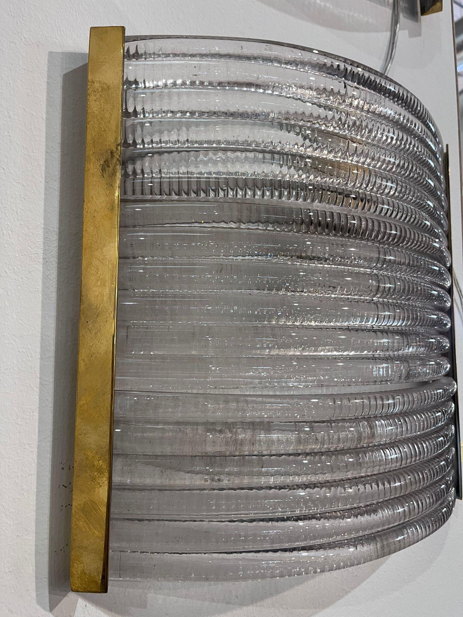 Juego de lámparas de pared de Venini. Murano, década de 1940 mediados del siglo XX en venta