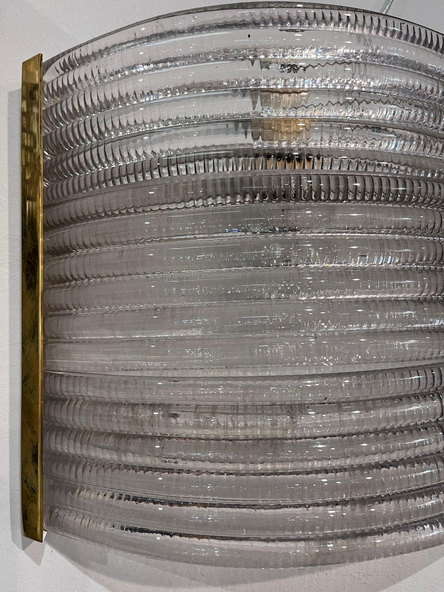 Juego de lámparas de pared de Venini. Murano, década de 1940 Metal en venta