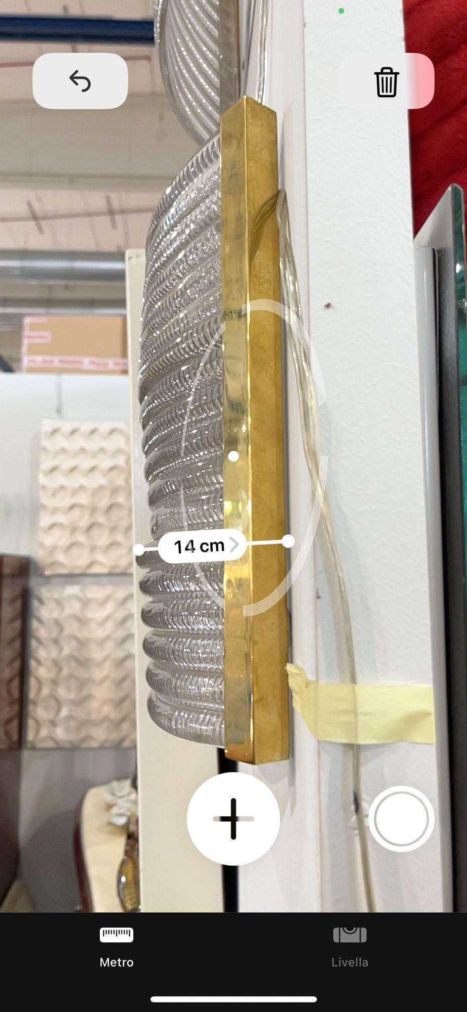 Juego de lámparas de pared de Venini. Murano, década de 1940 en venta 2