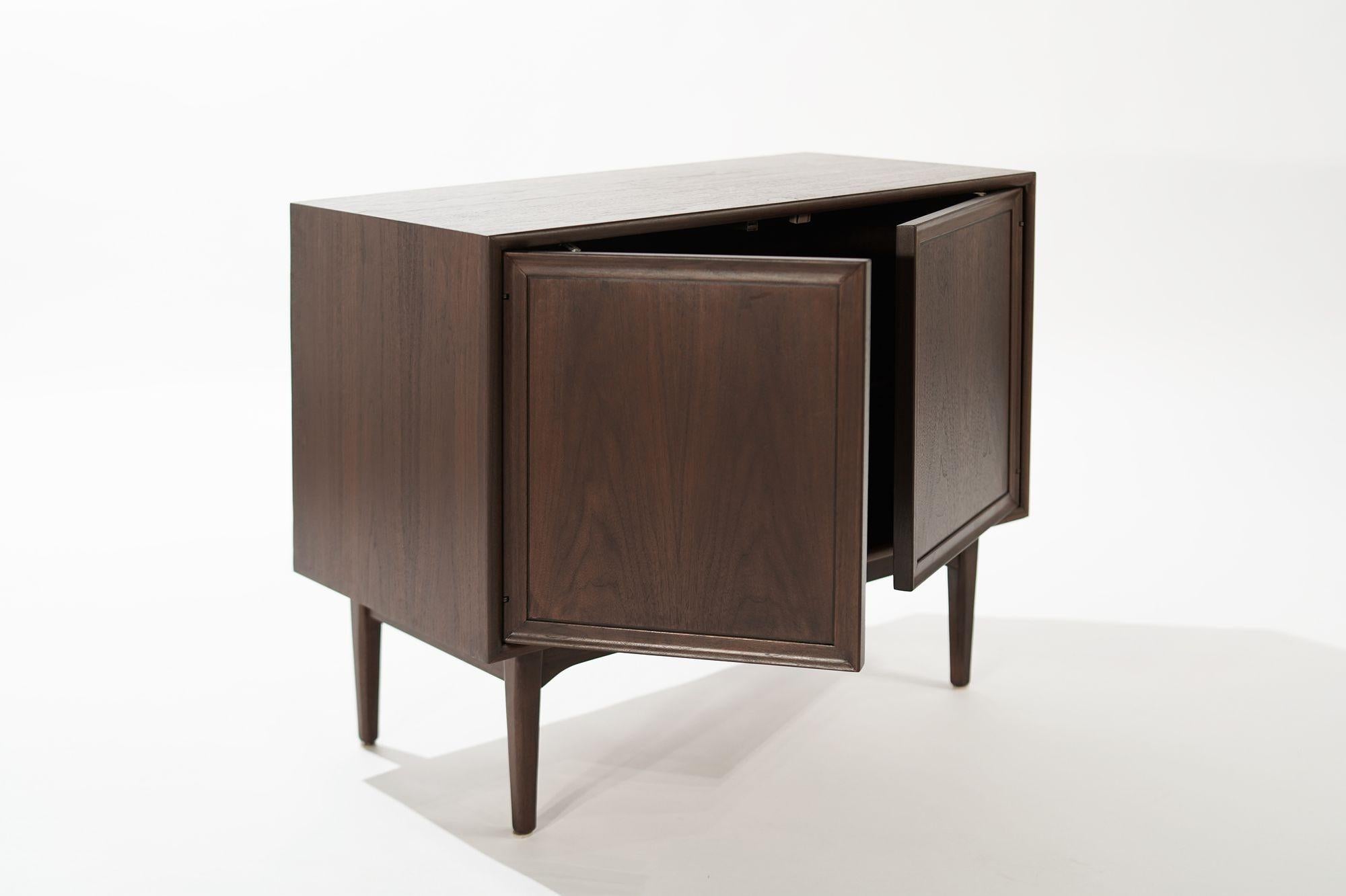 20th Century Set of Walnut Cabinets by Kipp Stewart, C. 1950s For Sale