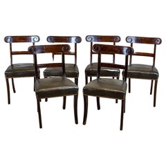 Set of Walnut Chairs From the Interwar Period