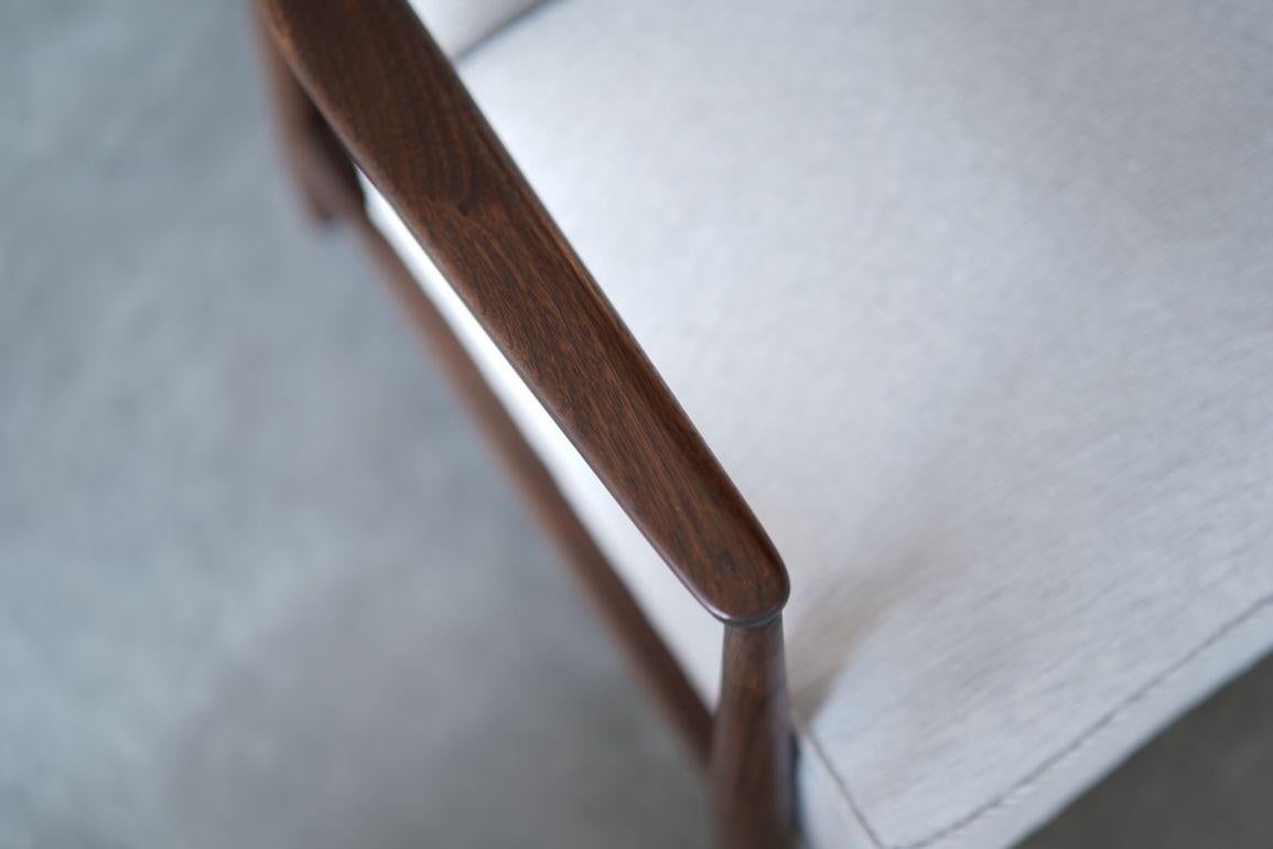 Set of Walnut Lounge Chairs by Erwin Lambeth, C. 1950s in vendita 3