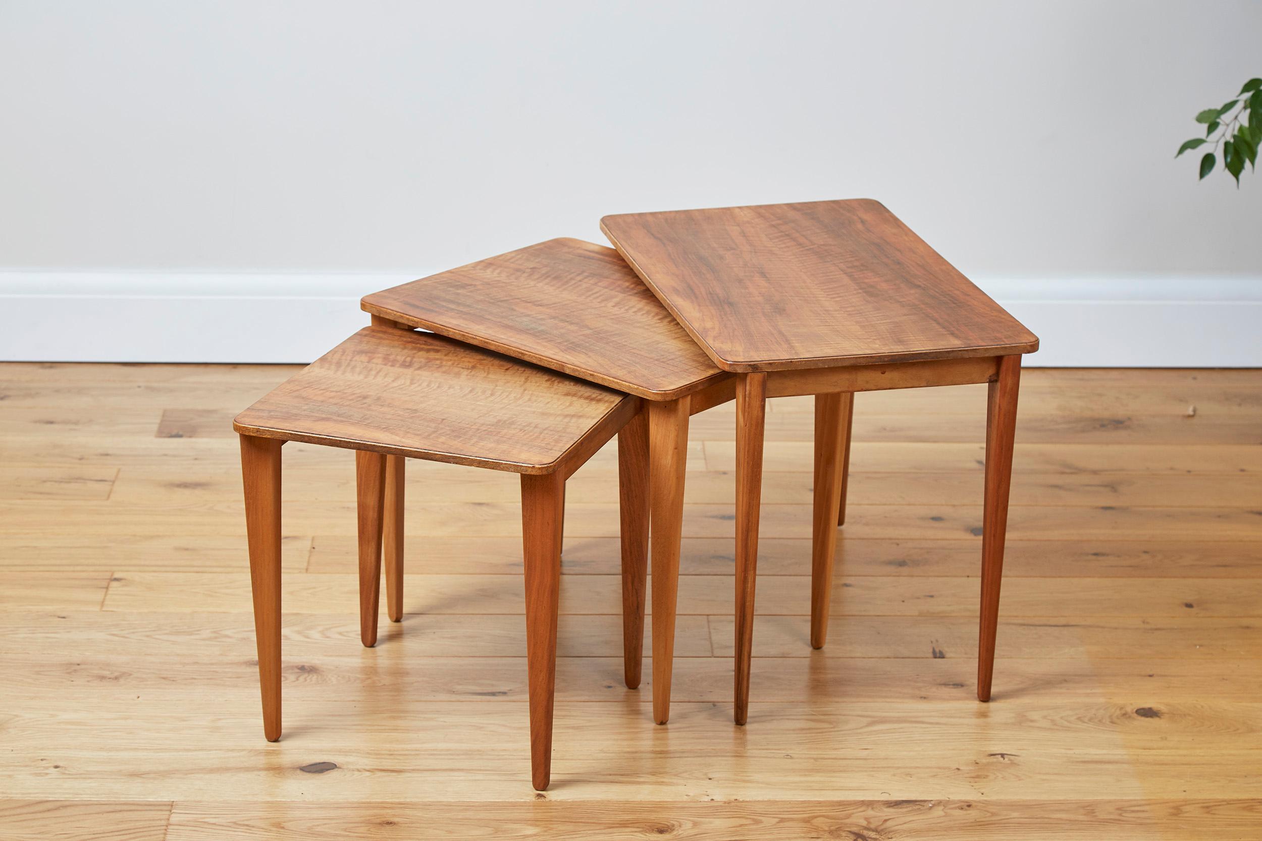 Set of Walnut Nesting Tables, Gordon Russell, 1960s 5