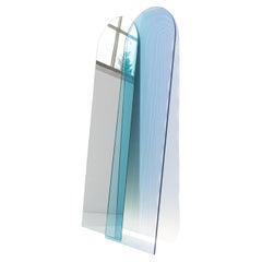 Set of Wave Infinity Glass Panel and Mirror by Studio Thier & Van Daalen