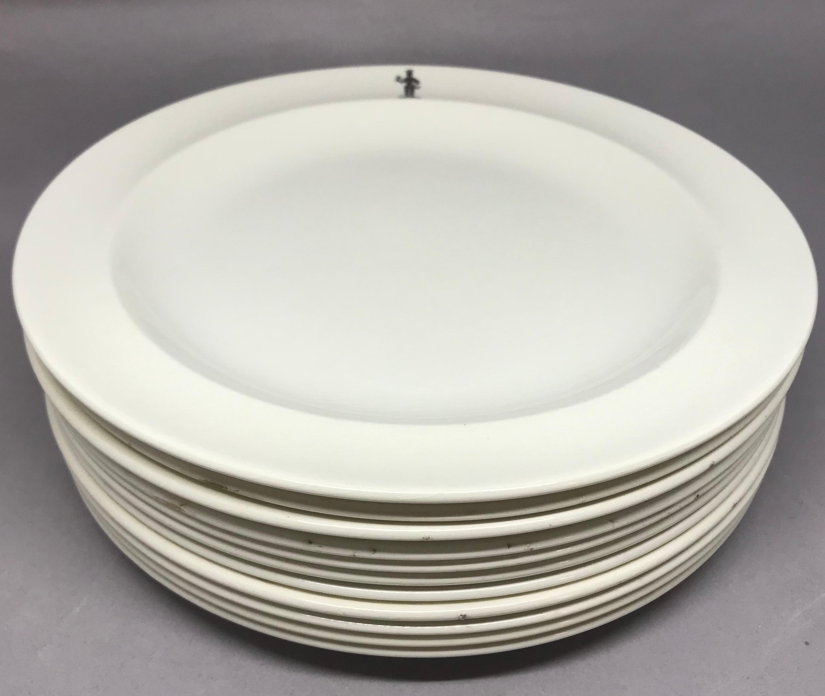 Set of Ten Wedgwood Creamware Knight Motif Plates 6