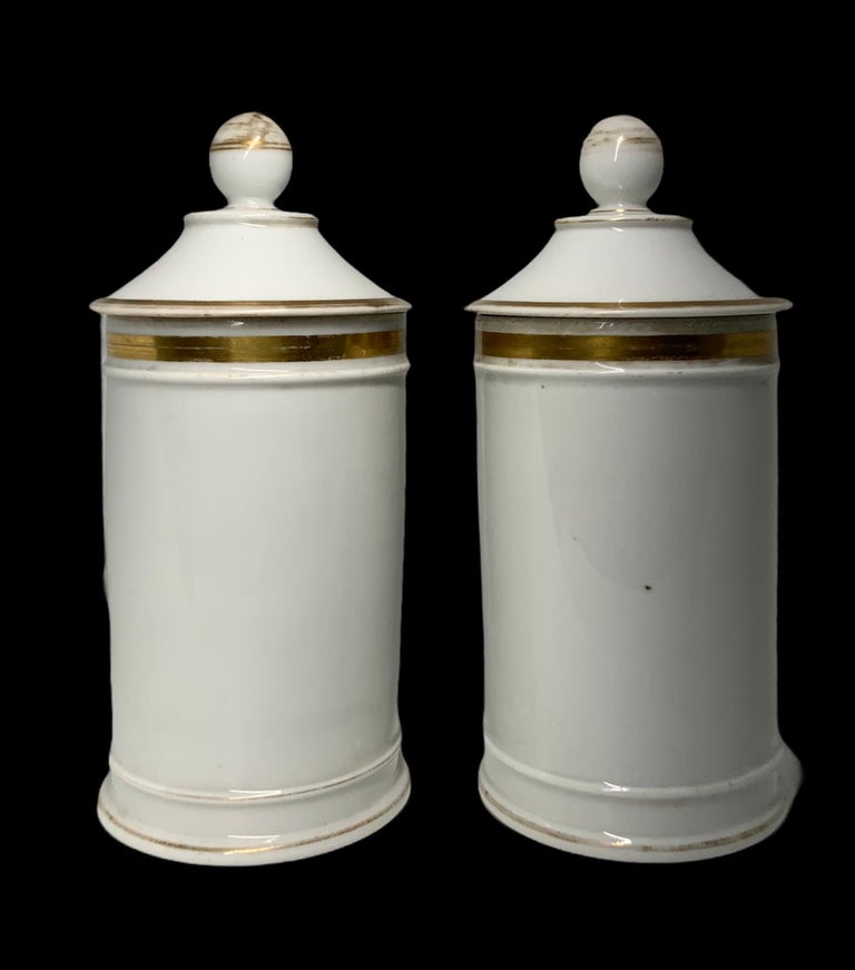 Small Apothecary Spice Jar With Hinged White Ceramic Lid 