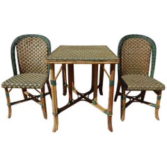 Retro Set of Wickerwork Furniture, Le Rotin