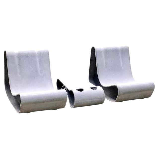 Vintage Concrete Outdoor Rocking