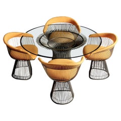 Set of Wire Dining Table and Four Chairs by Warren Platner for Knoll, US - 1960s