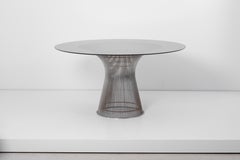 Draht-Esstisch und sechs Stühle von Warren Platner für Knoll:: US - 1960er Jahre