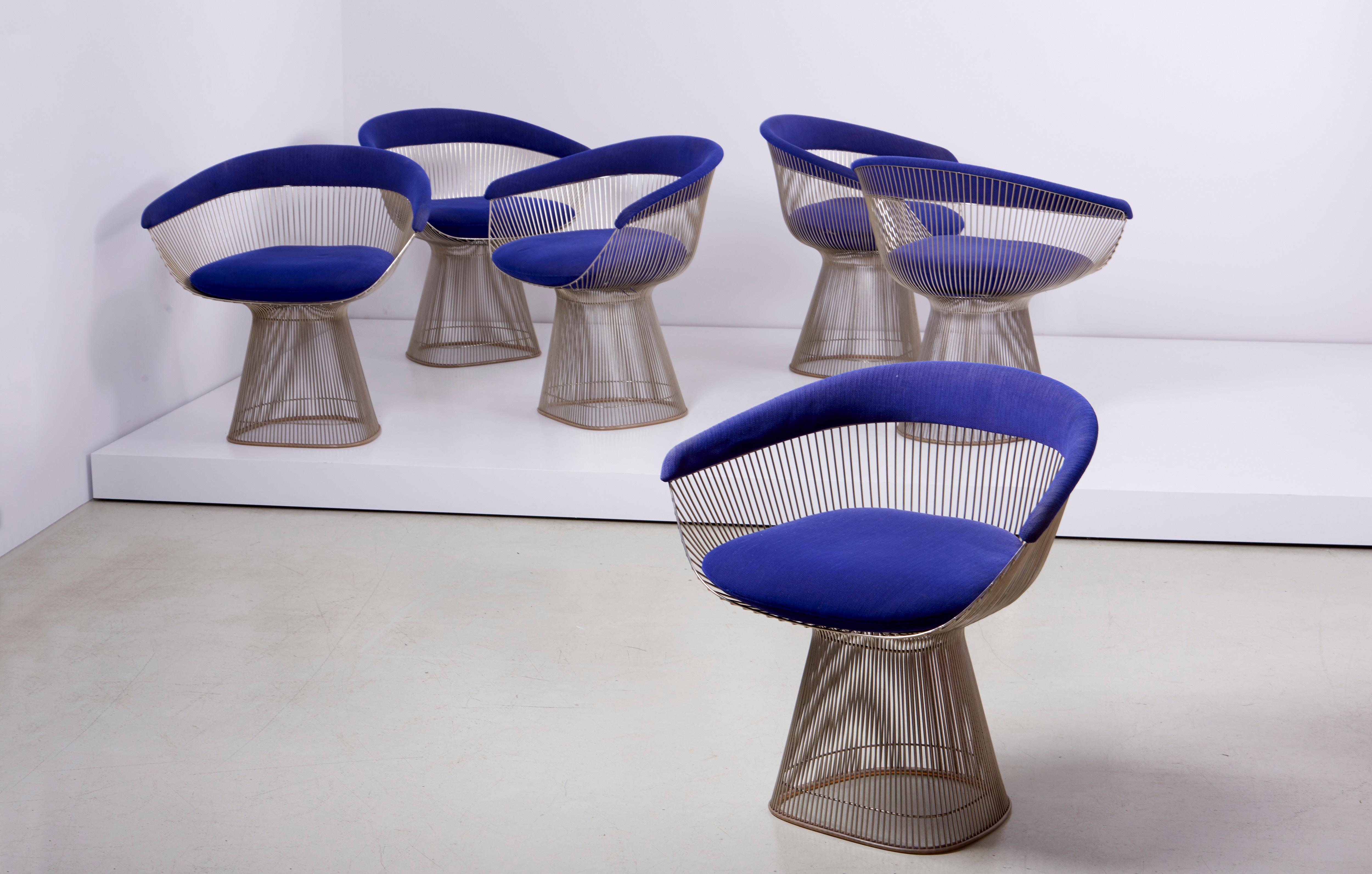 Set of Wire Dining Table and Six Chairs by Warren Platner for Knoll, US - 1960s 1