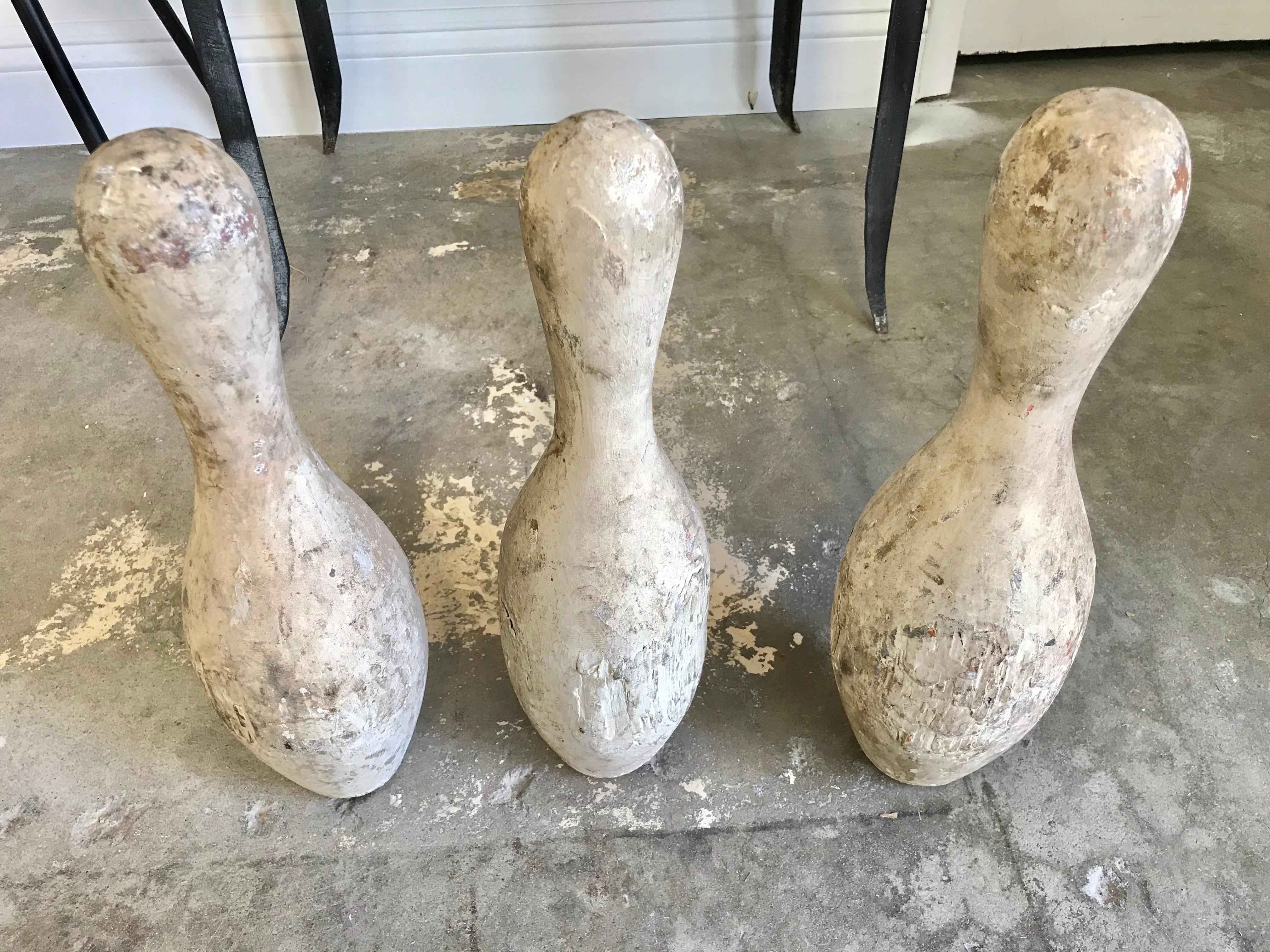 American Set of Wood Bowling Pins
