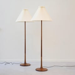 Stehleuchtenset aus Holz, entworfen von Esben Klint für Le Klint, 1950er Jahre, Dänemark