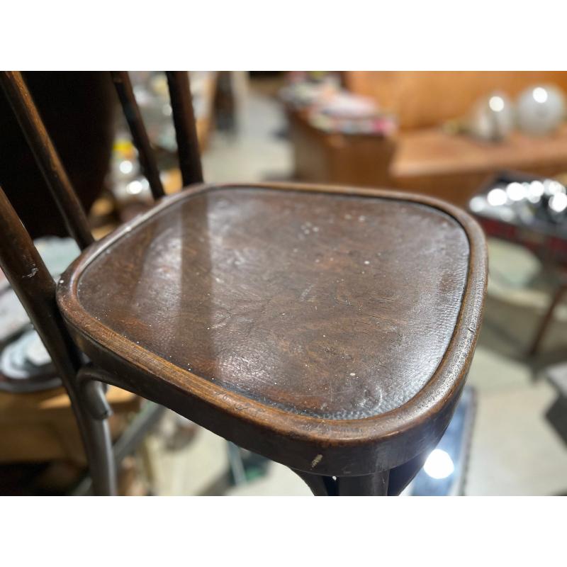 Set of Wooden Bistro Chairs, France, 1920s For Sale 2