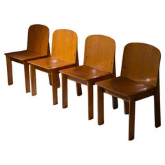 Set of wooden Chair by Luca Meda for Longoni