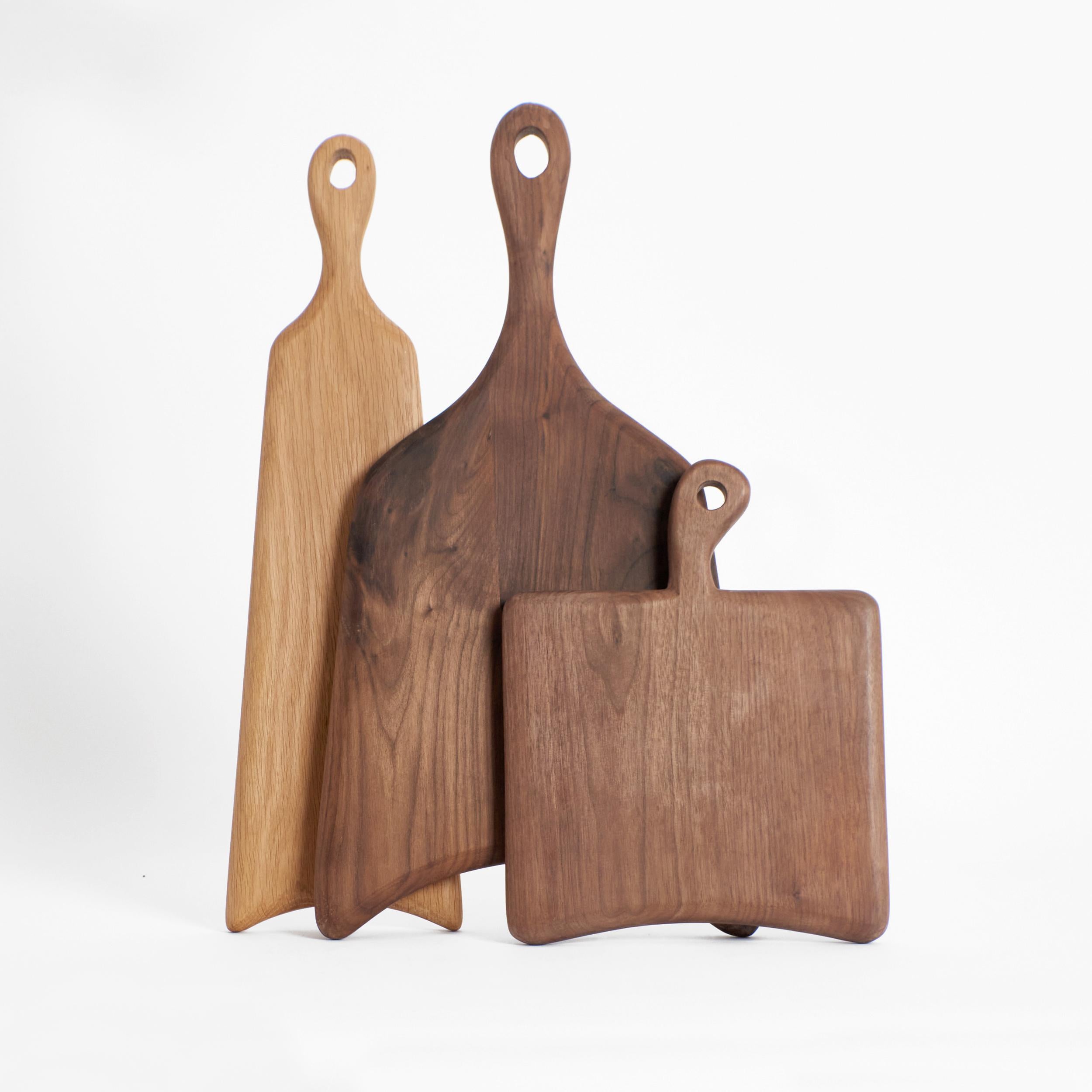 Oak Set of Wooden Decorative Boards For Sale