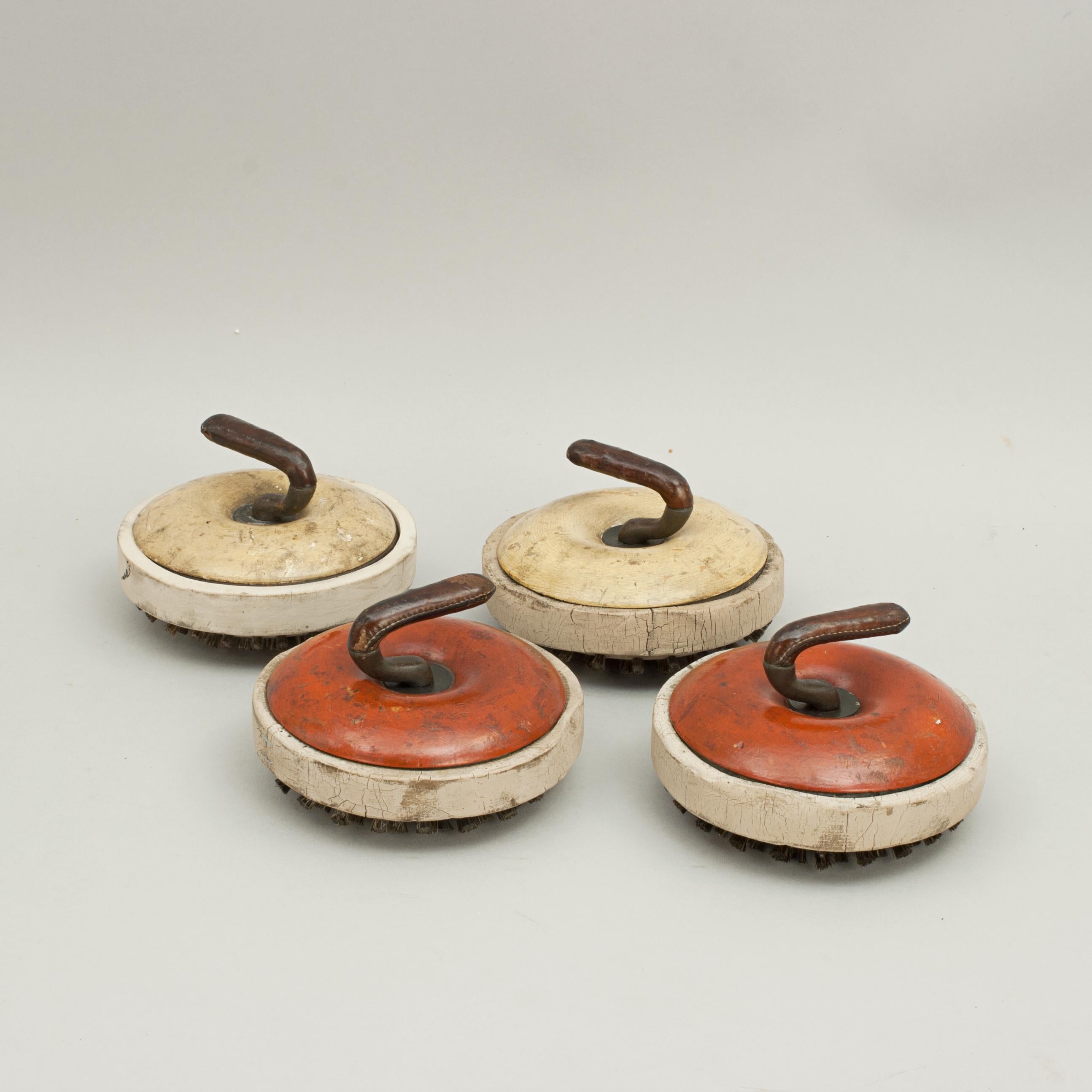 Set of Wooden Indoor or Ships Deck Curling Stones For Sale 5