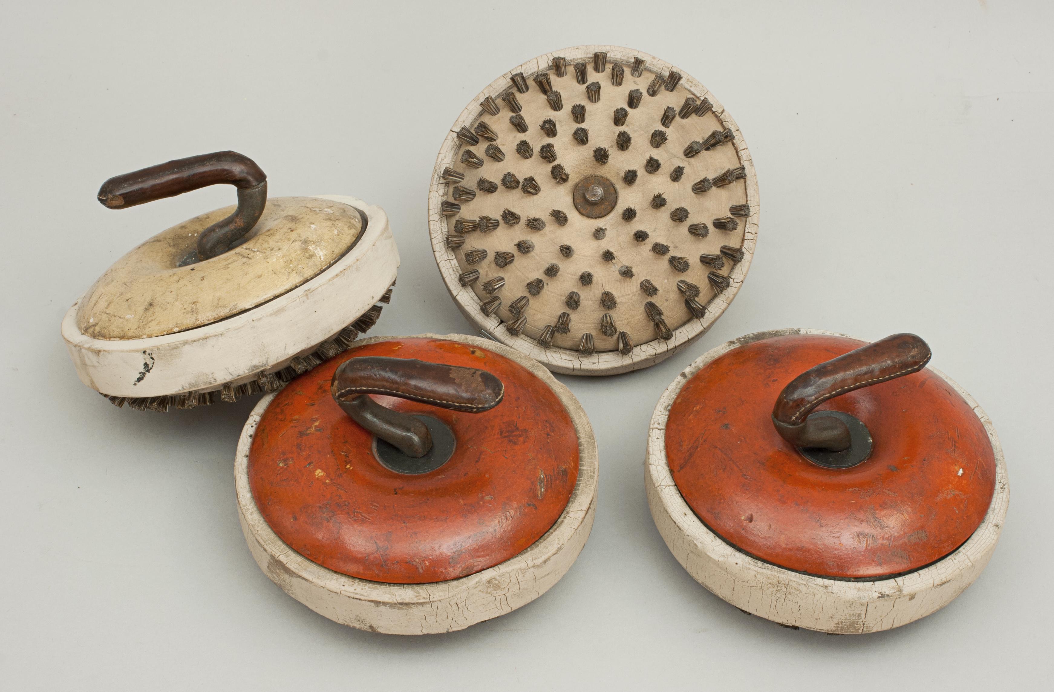 19th Century Set of Wooden Indoor or Ships Deck Curling Stones For Sale