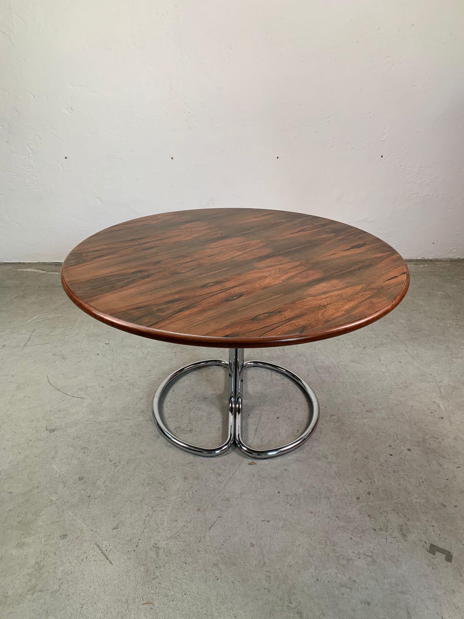 Italiano Set of wooden table and four Maya chairs by Giotto Stoppino for Bernini, 1970s