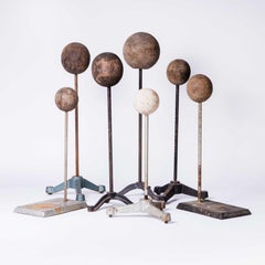 Set of Wooden Vintage Juggling Balls