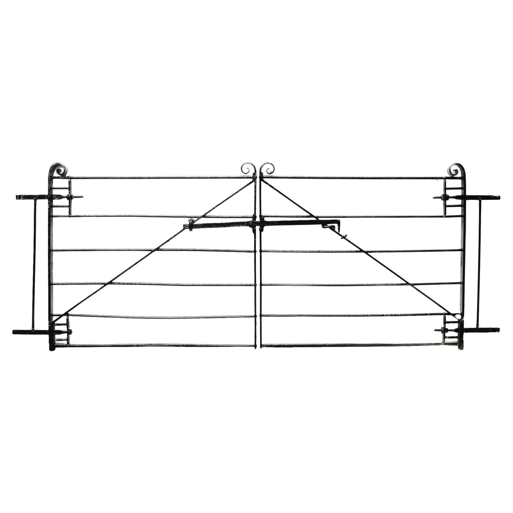Set of Wrought Iron Driveway Gates For Sale