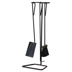 Set of Wrought Iron Fireplace Tools