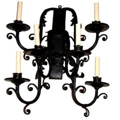 Set of Wrought Iron Sconces, Sold in Pairs