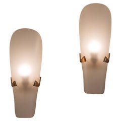 Set of x 4 Mod. 1636 Appliques by Max Ingrand for Fontana  Arte, Italy, c.1957