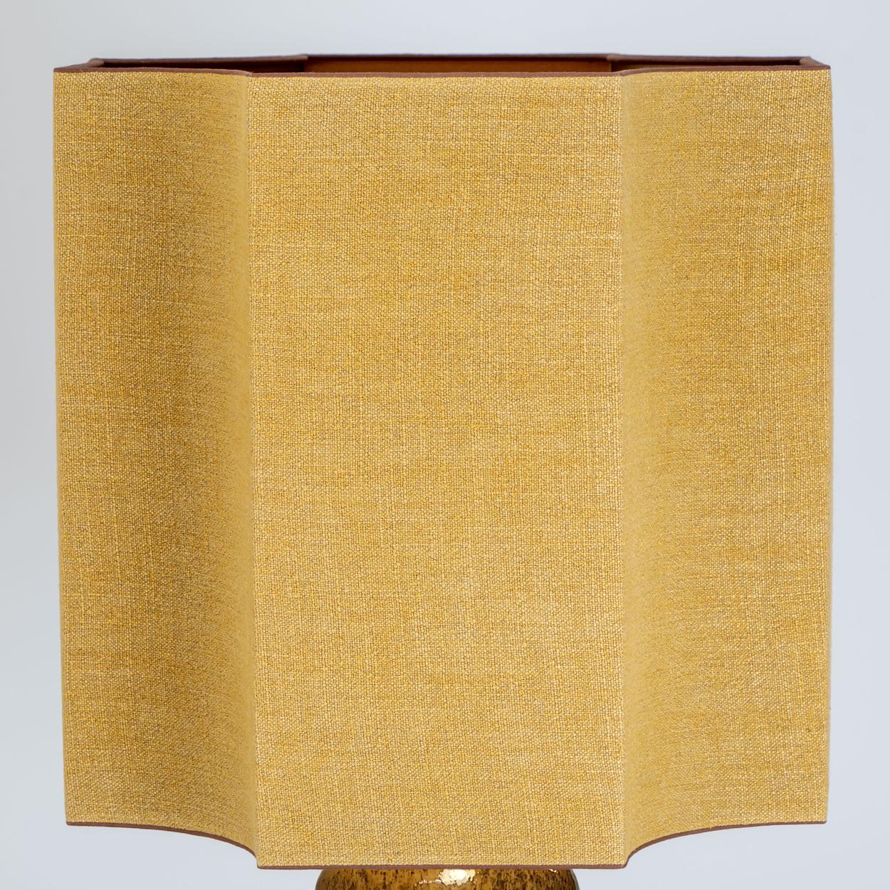 Set of XL Ceramic Lamps with New Silk Custom Made Lampshades René Houben 6