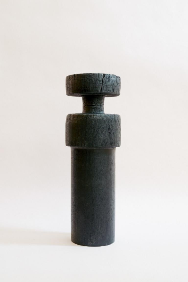 Post-Modern Set of XL Revolved Burnt Vase, Slim Vase and Small Vase by Daniel Elkayam For Sale