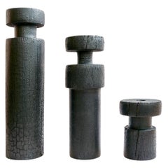 Set aus XL-Vase, drehbarer gebrannter Vase, schlanker Vase und kleiner Vase von Daniel Elkayam