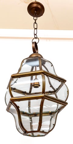 Set di lanterne italiane in ottone in stile veneziano del XX secolo, certificate UL