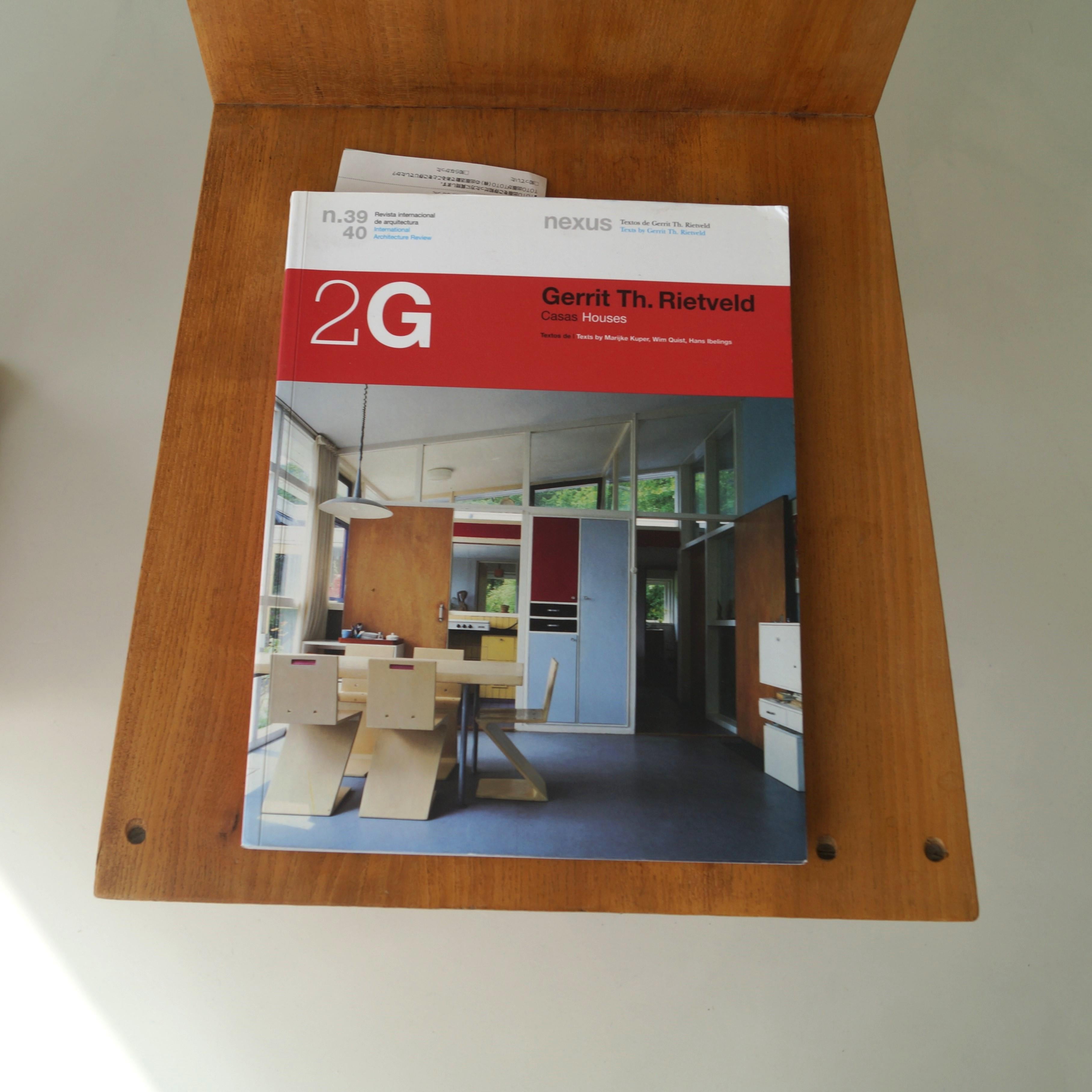 Ensemble de chaises Zig Zag de G. Rietveld, fabriquées G.A. van de Groenekan en vente 2