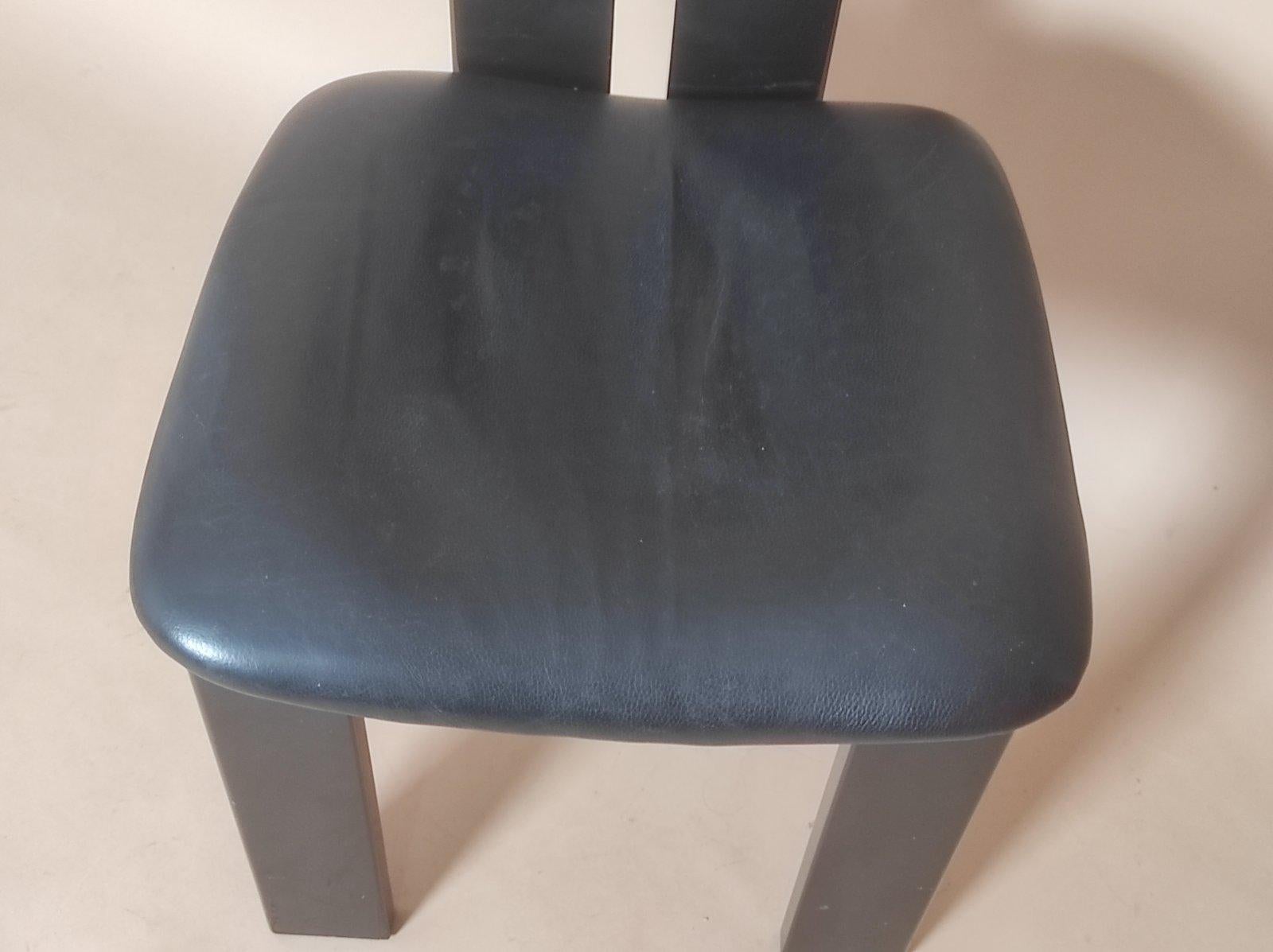 Late 20th Century Set Off Four Postmodern Dining Chair By Pietro Constantini For ELLO Italy 1970s For Sale
