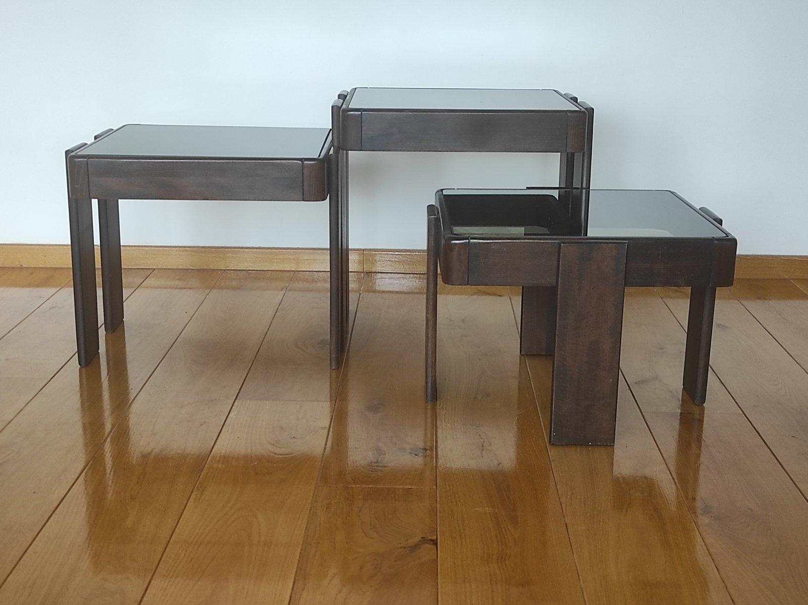Gianfranco Frattini Modular Nesting Coffee Table 1960s