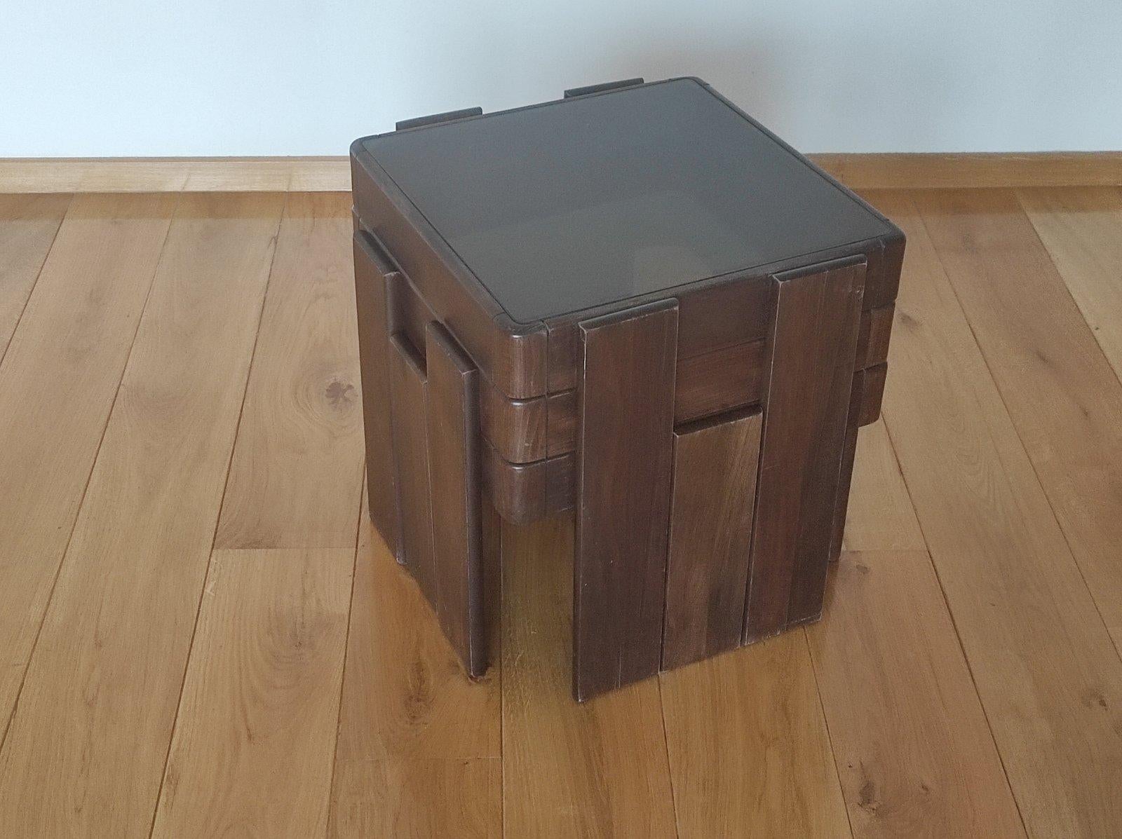 Mid-Century Modern Set Off Gianfranco Frattini Nesting Modular Coffee Table 1960s