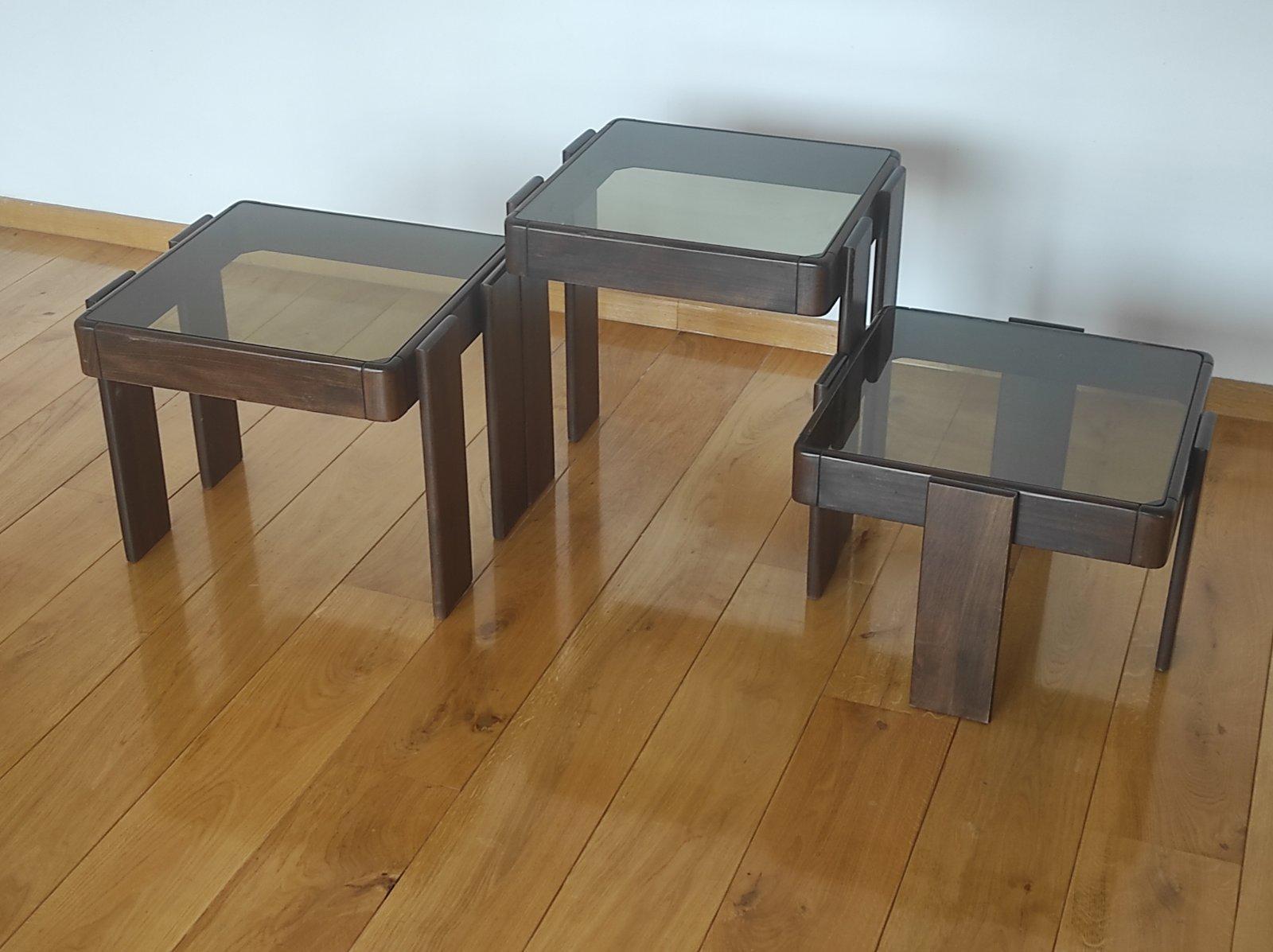 Set Off Gianfranco Frattini Nesting Modular Coffee Table 1960s In Good Condition In Čelinac, BA