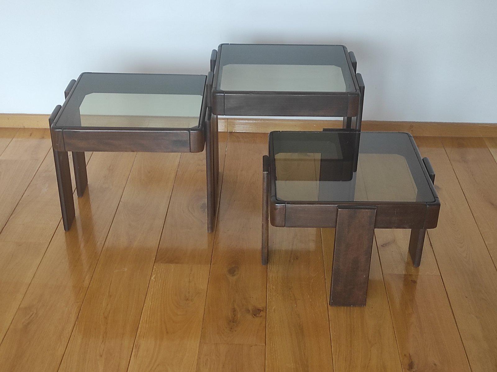 Set Off Gianfranco Frattini Nesting Modular Coffee Table 1960s 1