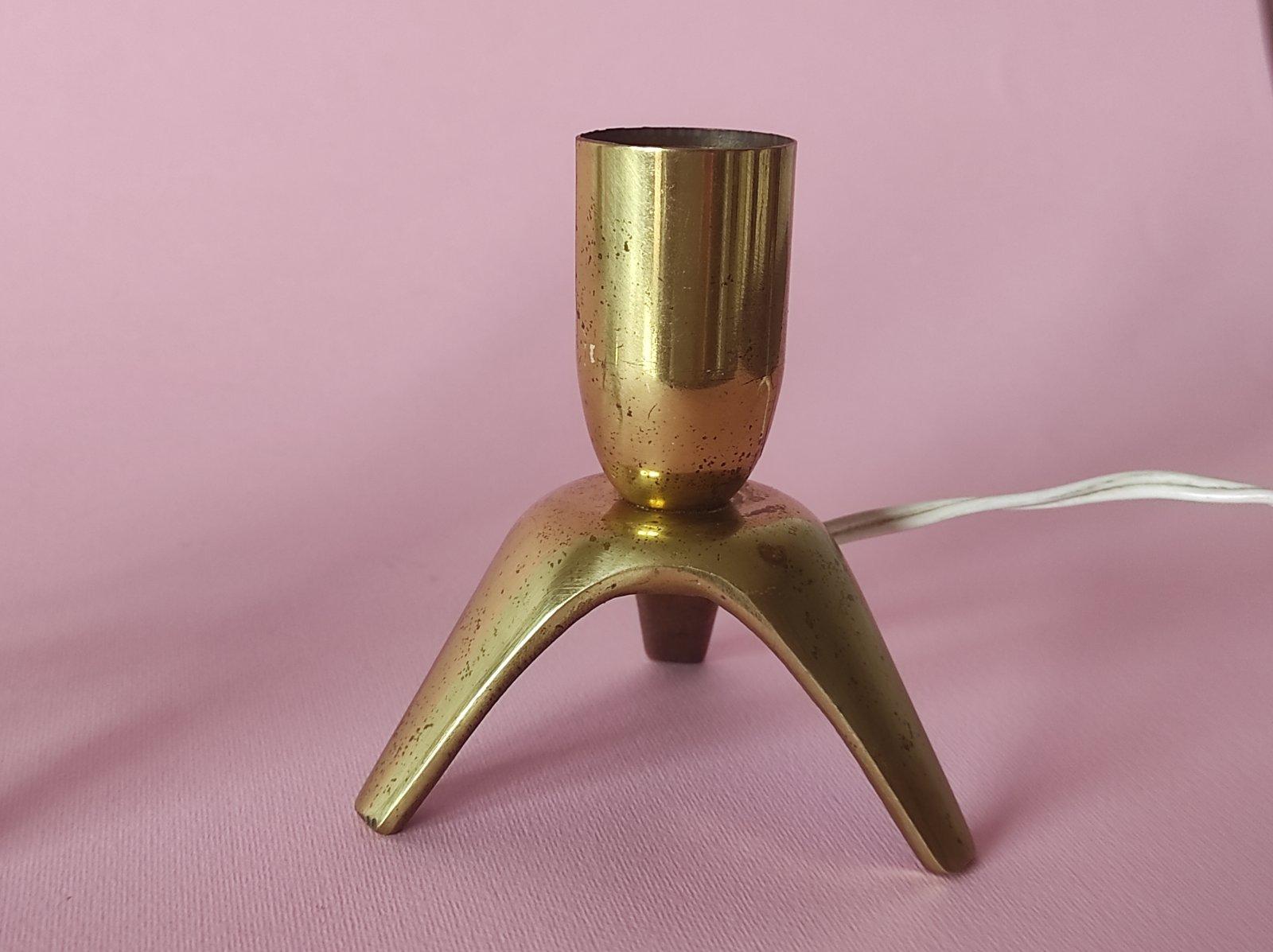 Ensemble de deux lampes de table italiennes en laiton 1950 État moyen - En vente à Čelinac, BA