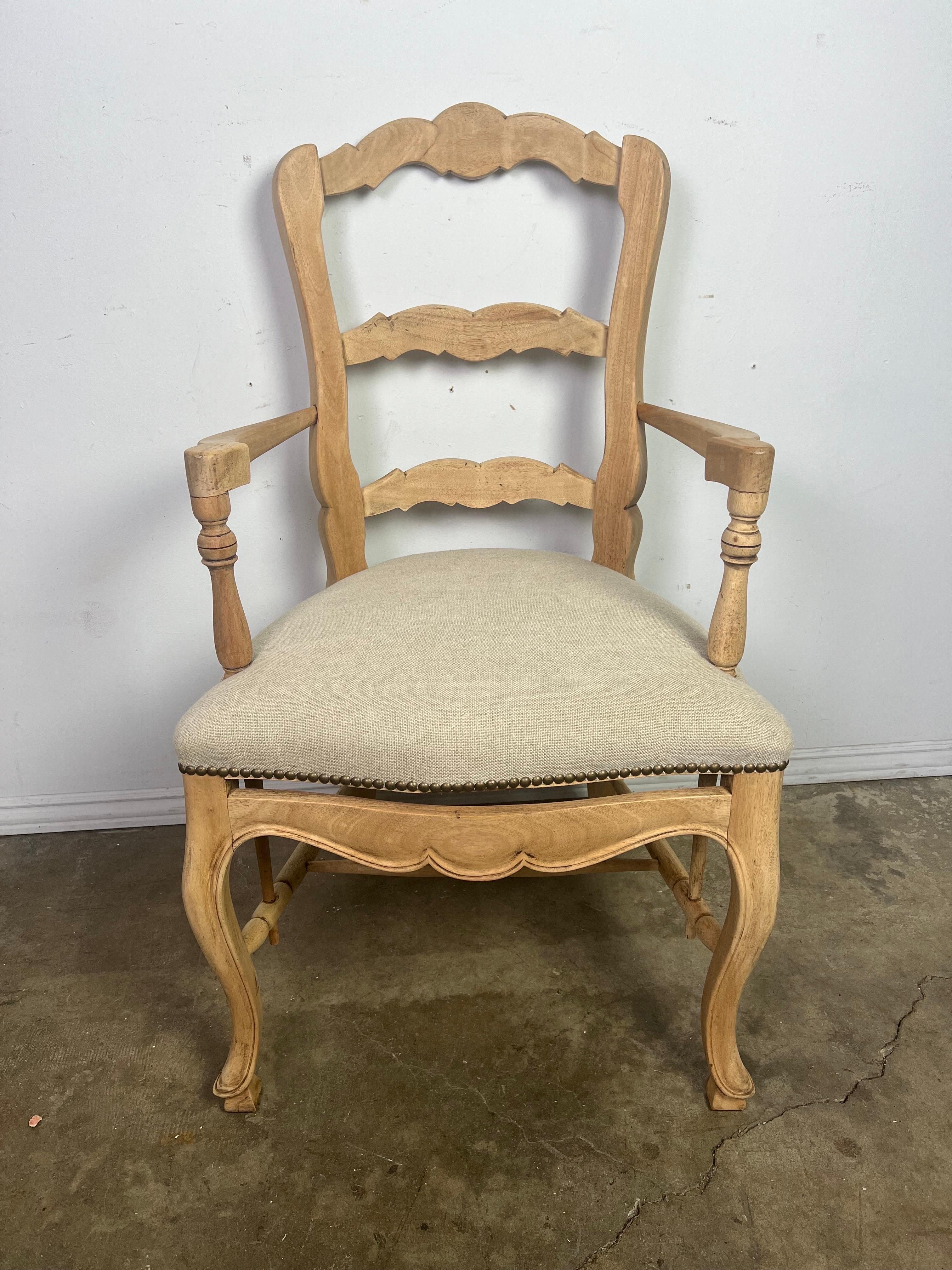 Set ofTen French Ladder Back Dining Chairs c.1930 5