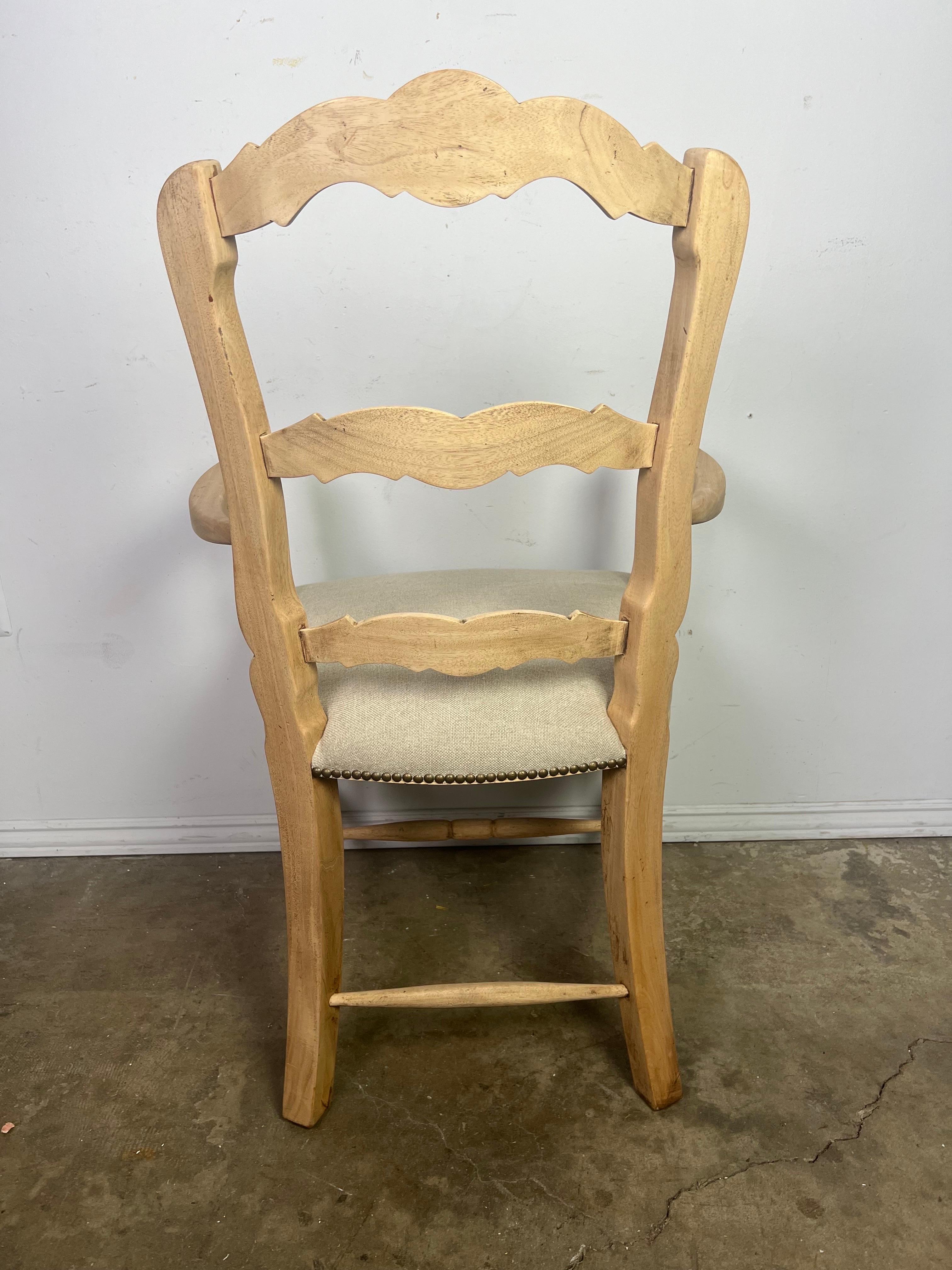 Set ofTen French Ladder Back Dining Chairs c.1930 12