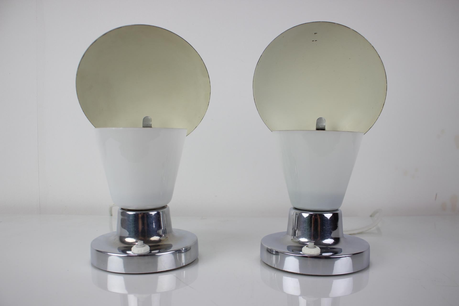 Set ofTwo Table Lamps by Napako, 1940s In Good Condition For Sale In Praha, CZ