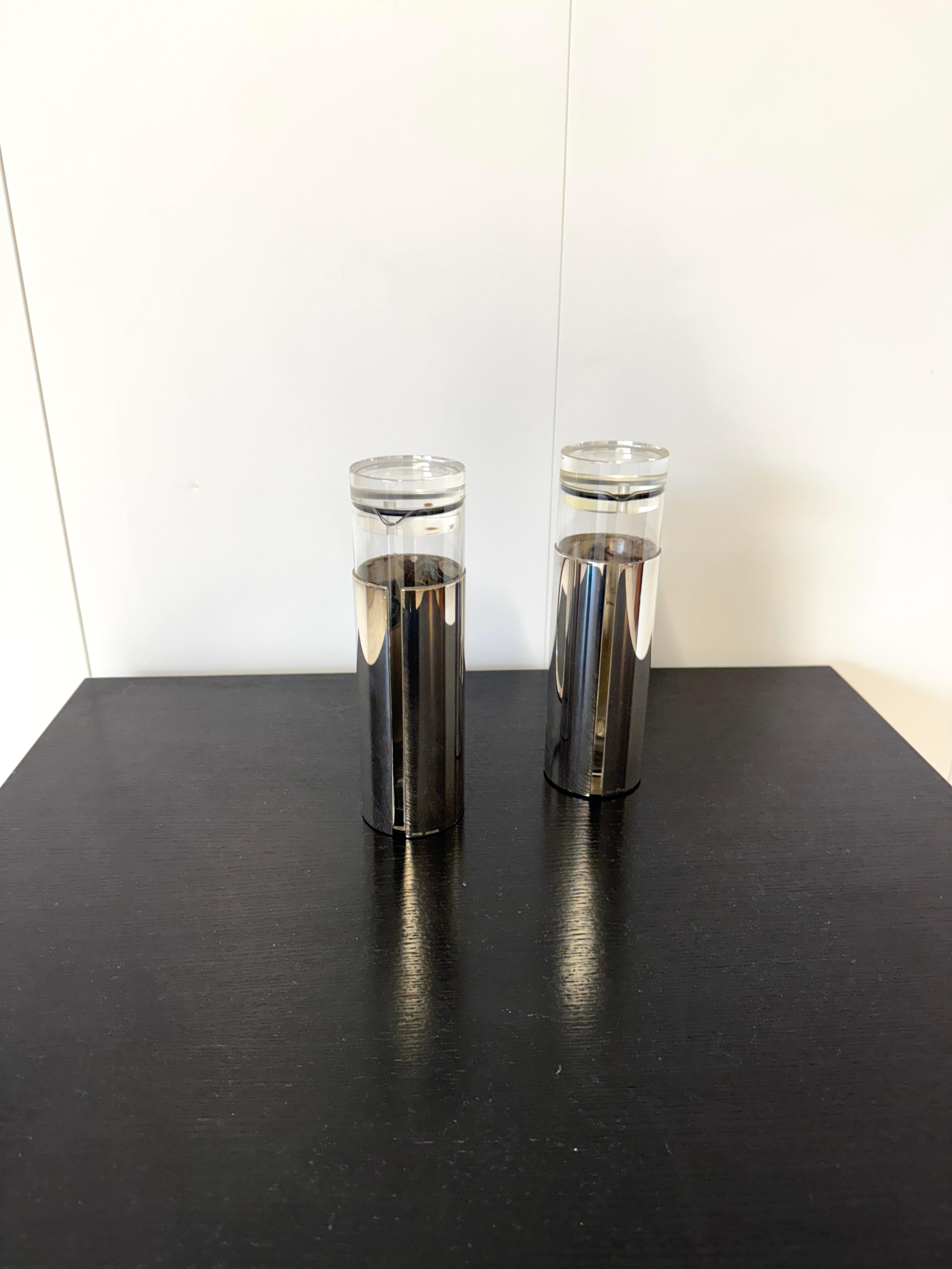 Steel Set olio e aceto Lino Sabattini, Italia, anni '70