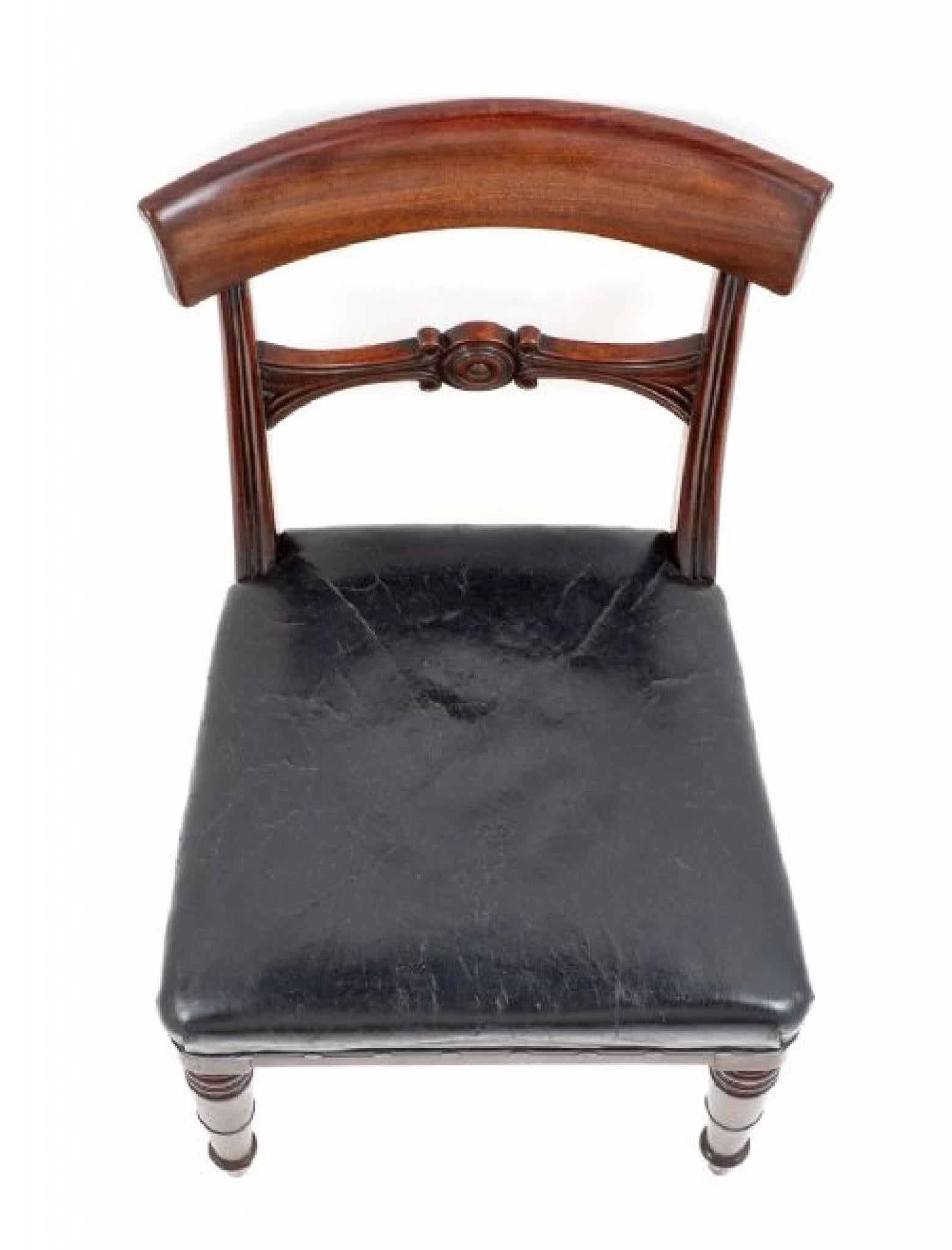 Set Period Regency Dining Chairs Mahogany For Sale 6
