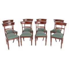 Set Period Victorian Dining Chairs Bar Back Mahogany Set Period Victorian Dining Chairs Bar Back Mahogany