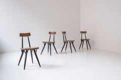 Set Pirrka Dining Chairs by Ilmari Tapiovaara for Laukaan Puu, Finland, 1955