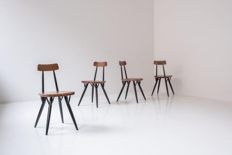 Set Pirrka Dining Chairs by Ilmari Tapiovaara for Laukaan Puu, Finland ...