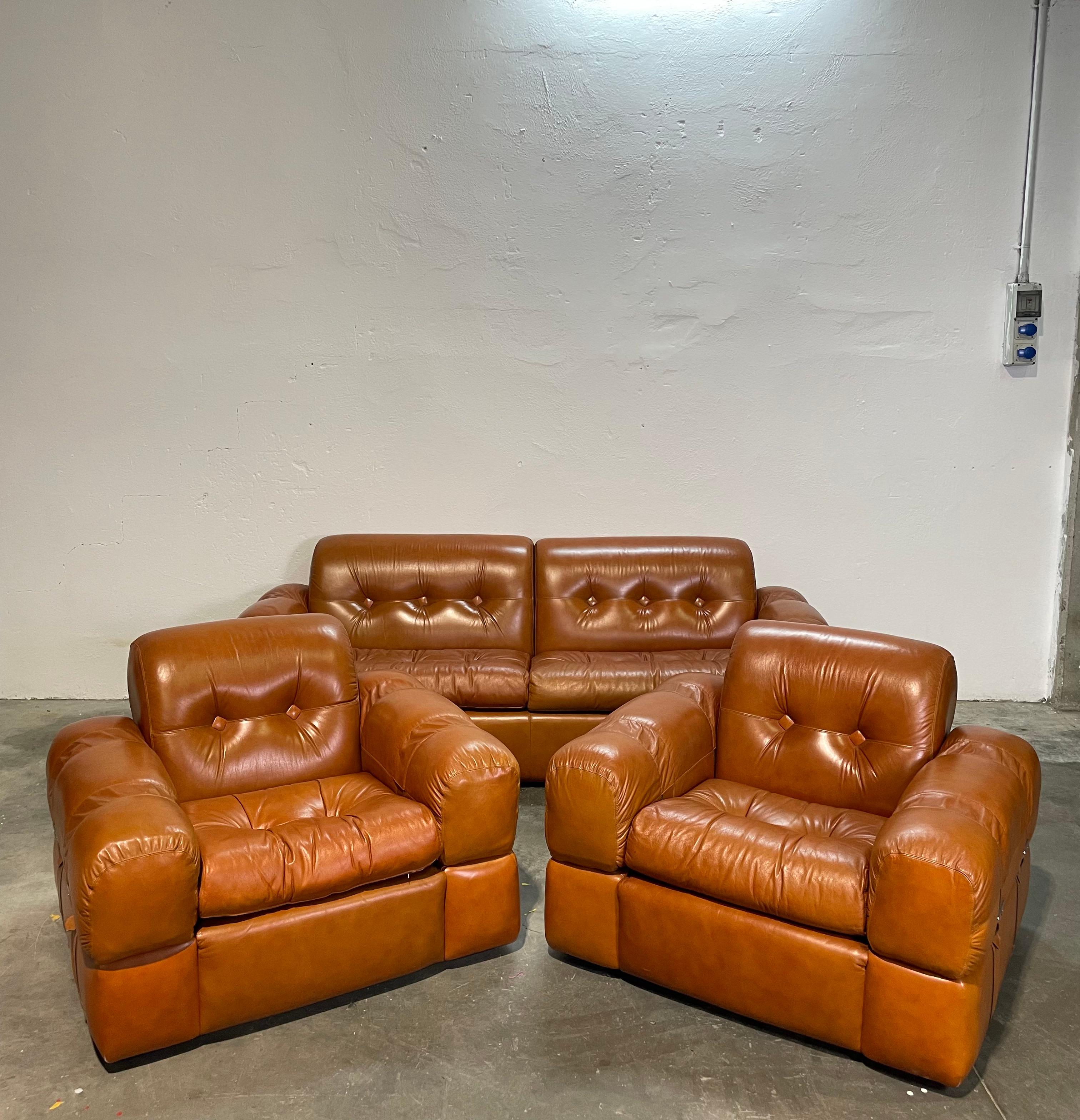 Set poltrone e divano Adriano Piazzesi For Sale 1