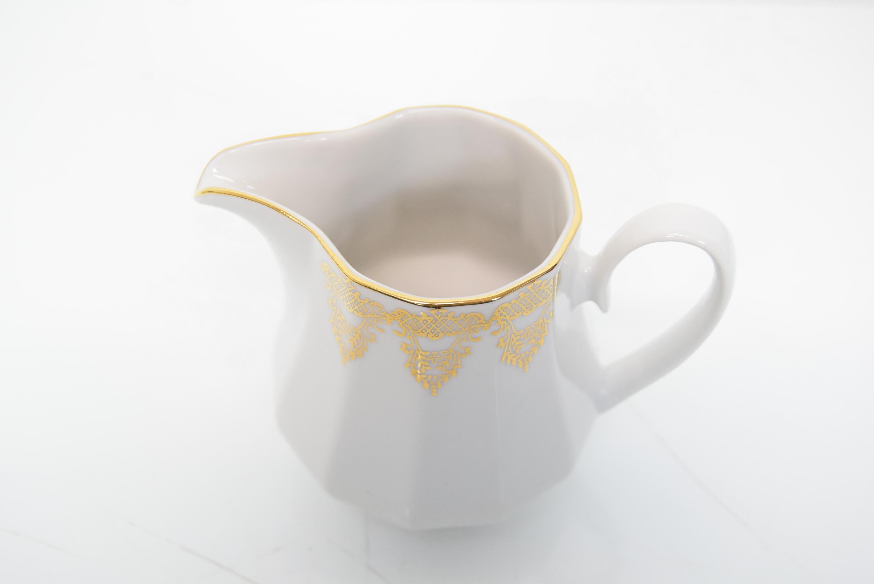 Set Porcelain for Tea or Coffee, Carlsbad Porcealin by Company Epiag D.F For Sale 10