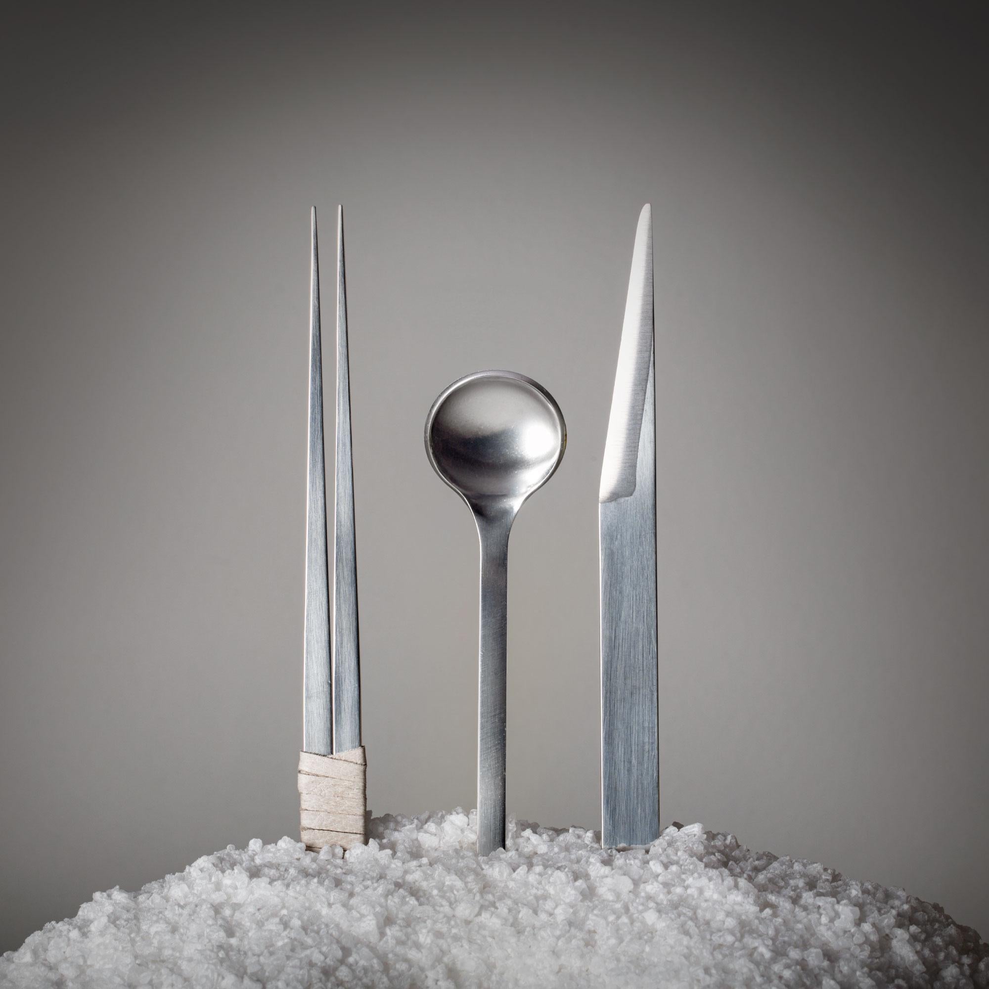 Set posato in acciaio inox in vendita 2